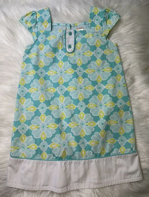 Gymboree Blue Yellow Floral Dress Sizez 5T - Image 1 of 4