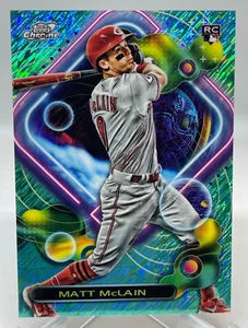 Matt McLain 2023 Topps Cosmic Chrome Rookie Aqua Equinox Refractor #159/199 Reds - Picture 1 of 10