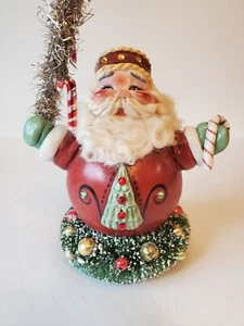 Allyson Nagel signiert Original Roly Poly Weihnachtsmann 2020 Weihnachten - Bild 1 von 9
