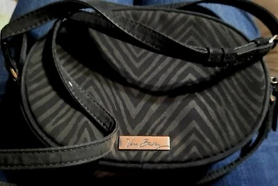 Bolsa tiracolo Vera Bradley Zebra Flock em preto clássico ~ Ótima bolsa☆☆☆ - Imagem 1 de 4