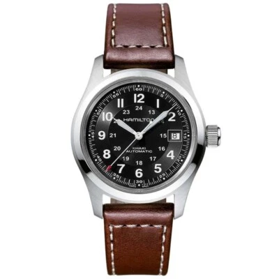 Nuevo Reloj Hombre HAMILTON Khaki Field 38MM Automático Cuero BRN H70455533 Foto 1 de 4