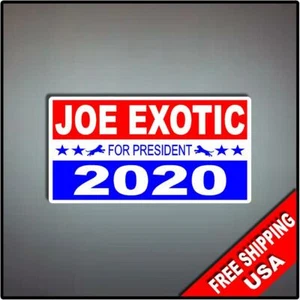 Calcomanía de vinilo Joe Exotic Tiger King 7" pegatina parachoques vehículo coche para presidente - Imagen 1 de 1