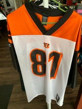 Terrell Owens Bengals Jersey Size Large #81 orange black vintage Reebok 