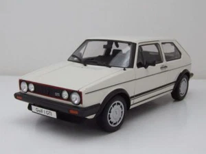 VW Golf 1 GTI Pirelli 1982 modellino auto bianco 1:18 Welly - Foto 1 di 9