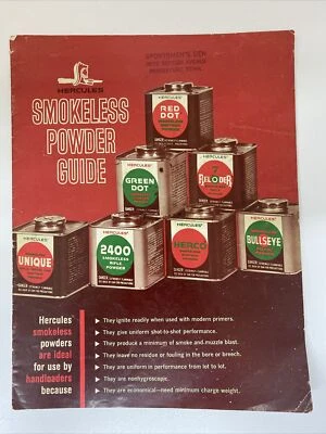 GUÍA DE POLVO SIN HUMO HERCULES Catálogo de armas ManCave Sala de recarga Foto 1 de 4