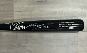 Rafael Devers Game Model Autographed Bat MLB Auth Boston Red Sox Auto