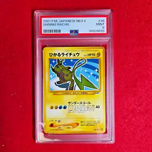 PSA 9 Shining Raichu Neo Destiny 026 Holo Nintendo Japanese Pokemon card 2001 - Picture 1 of 16