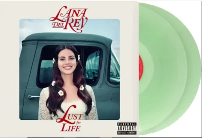Lana Del Rey Lust For Life Vinyl 2LP Album Coke Bottle Clear SEALED - Imagem 1 de 3