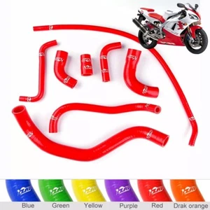 Adatto per Yamaha YZFR1 YZF-R1 1998-2001 Samco Tubo Silicone Radiatore Rosso - Foto 1 di 8