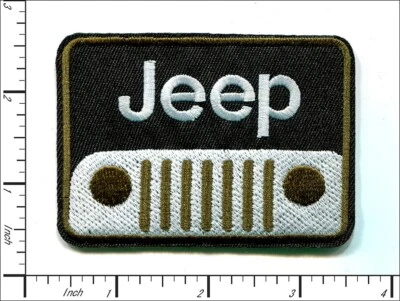20 Pcs Embroidered Iron on patches JEEP 4x4 Logo 82x59mm AP063jP4 - Image 1 of 2
