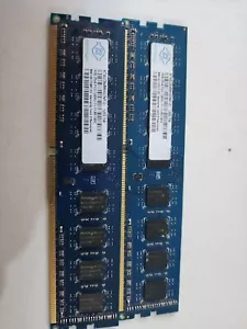 2X NANYA 4GB 2Rx8 PC3 12800U -11-10-B0 (NT4GC64B8HG0NF-DI) Memory RAM FREE SHIP - Picture 1 of 2