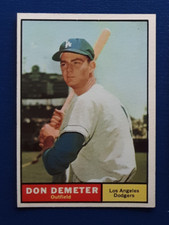 1961 Topps Baseball #23 Don Demeter - Los Angeles Dodgers (B) - NM