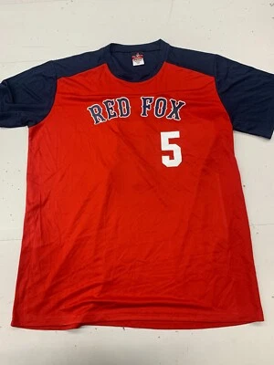 Red Fox 短袖圆领球衣男式大号红色海军蓝 #5 — 第 1/2 张图片