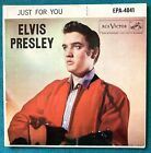 Manchette en carton Elvis Presley Just For You EPA-4041 VG + MANCHE SEULEMENT ! Ad Back