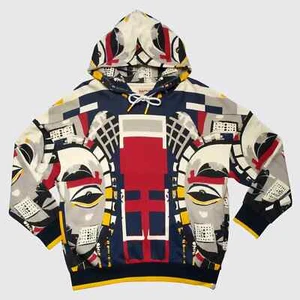 AGTAWH Unity Print Sweater Baumwolle Regular Fit French Terry Pulli Hoodie S - Bild 1 von 2