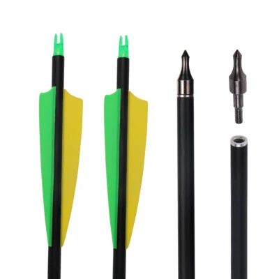 30'' Carbon Fiber Arrows Hunting Targeting for Compound Recurve/Long Bow 6/12pcs - Image 1 of 4