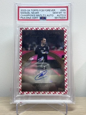 Topps FC Bayern Forever Mauel Neuer Auto CMA-MN 01/11 jesery nummer psa 10/9 - Bild 1 von 2