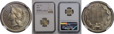 1883 Nickel Three Cent   NGC PF-66 - Image 1 of 3