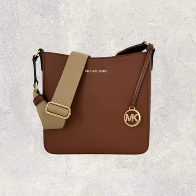 Michael Kors MK Tasche Umhängetasche Crossbody Jet Set Travel Braun Beige NEU - Bild 1 von 4