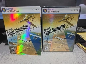Sellado Nuevo Microsoft Flight Simulator X Edición Deluxe PC Windows 2008 De colección - Imagen 1 de 4