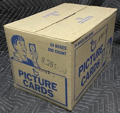 Торговый чехол 1990 Topps для бейсбола (24 коробки / 500 штук) в заводской упаковке - Изображение 1 из 4