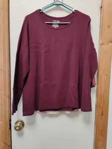 Time And True Mujer XXXL, Camisa Manga Larga Egg Plant 3XG (22) W - Imagen 1 de 3