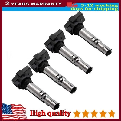 4PCS Ignition Coils 036905715G for VW Golf 1.4 TSI Beetle Caddy Audi Seat Skoda - Image 1 of 4
