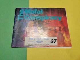 The Mafat Conspiracy Manual Only Nintendo NES