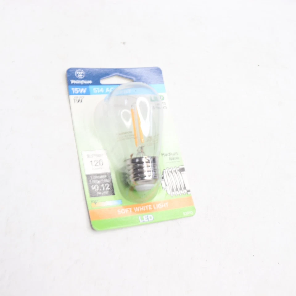 Westinghouse LED Antique Filament Light Bulb Soft White S14 1W 120V - Image 1 of 4