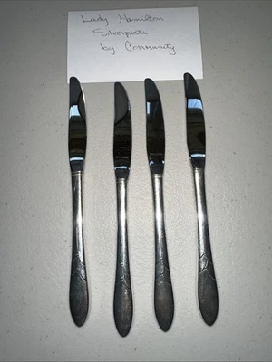 Cuchillos de cena Oneida Community Lady Hamilton Foto 1 de 4