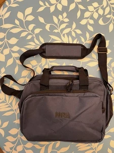 NRA Small Zippered Nylon Black Bag with Shoulder Strap 15” x 11” x 9” - Picture 1 of 8