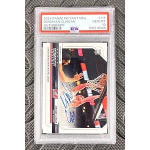 2024-25 Panini Instant NBA Donovan Clingan Autograph /99 PSA 10 Gem Mint #115 - Picture 1 of 3