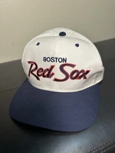Vintage Boston Red Sox Hat Sports Specialties Script SnapBack Cap MLB Twill - Picture 1 of 6