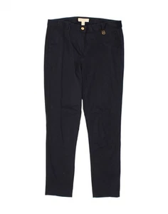 MICHAEL KORS Womens Slim Chino Trousers US 10 Large W32 L29 Navy Blue BM03 - Picture 1 of 3