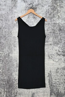 Mini Vestido Rachel Pally Negro Nudo Espalda Tanque Talla XS Foto 1 de 4