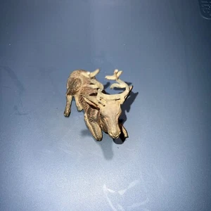 Vintage Gusseisen Hirsch Elch Rentier Figur Germany Gusseisen bemalt MCM - Bild 1 von 9