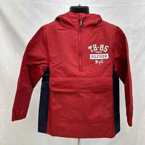 NWT Tommy Hilfiger Unisex Logo Hooded Pullover Jacket Size 7 - Picture 1 of 4