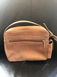 Vintage Great American Leatherworks Purse Shoulder Bag Tan Leather Crossbody - Picture 1 of 17
