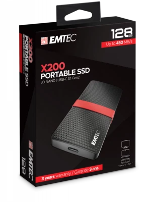 Emtec - External / Portable SSD drive - USB C 3.1 - Image 1 of 2