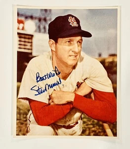 Stan Musial 8x10" Photo Auto - Autograph St. Louis Cardinals HOF - Picture 1 of 3