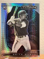 2022 Panini Chronicles Seiya Suzuki Titan Hyper Parallel Rookie /299 Cubs
