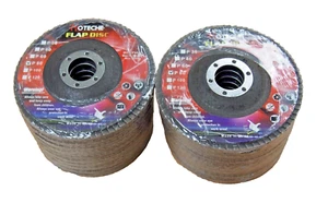 Menge (20) Aluminiumoxid Klappe Scheibe Schleifscheibe 4-1/2""x7/8"", 80er-Körnung - Bild 1 von 3