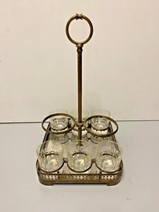 CARPANO PUNT E MES  Vassoio portabottiglie e bicchieri pubblicitari anni '70 - Picture 1 of 5