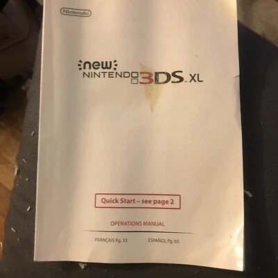 Manual de operación y guías de inicio rápido para Nintendo 3DS-XL Foto 1 de 3