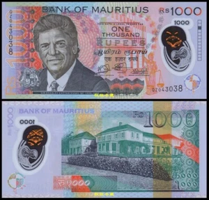 Mauritius 1000 Rupees 2024/2025, Polymer, QZ Replacment Prefix, UNC - Picture 1 of 1