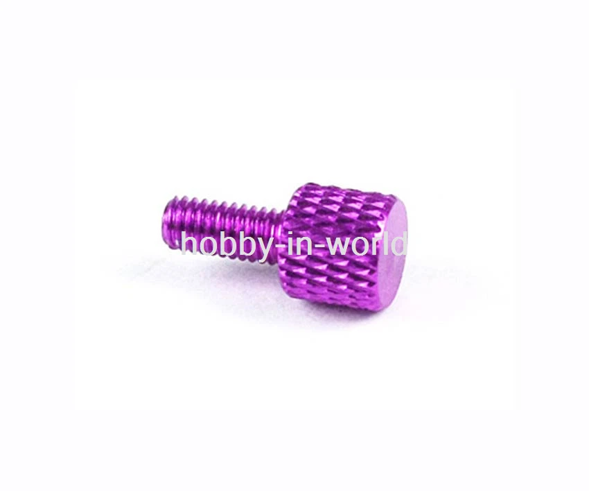 Purple Aluminum Canopy Mounting Screw (4.0*9.0mm) BP084P for R/C Speedboat Ship - Image 1 of 1