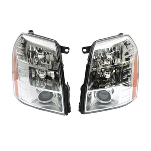 For Cadillac Escalade 2007-2014 HID Type Projector Headlights Headlamps LH & RH - Picture 1 of 12