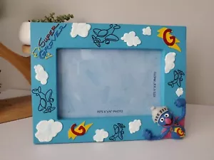 Cornice portafoto 3D Super Grover 6"x4" NUOVA esclusiva Sesame Street Place - Foto 1 di 6