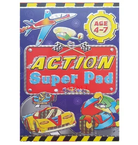 80 PAGES CHILDREN'S KIDS BOYS GIRLS QUALITY ACTION JUMBO ACTIVITY COLOURING BOOK - Bild 1 von 3