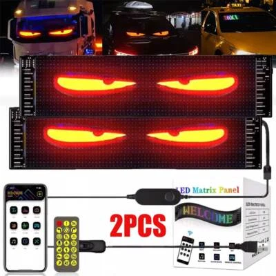 2PCS 7*17.3cm Eye Lamp Soft Screen for Car Windows Led Eyes for Car Window DIY - Image 1 of 4